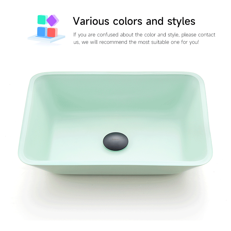 Bathroom Basin Tempered Glass Crystal Sinks Transparent CUPC Certification-Fanwin